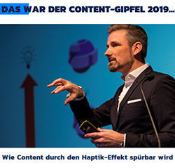 Olaf Hartmann spricht auf ContentGipfel